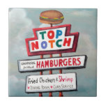 Fast Food Sign Tile<br><div class="desc">Fast Food Sign  Artist: Naomi McCavitt</div>