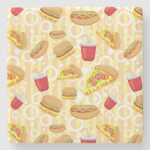 Fast Food Stone Coaster