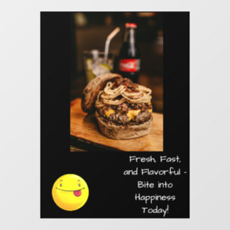 Fast Food Window Cling