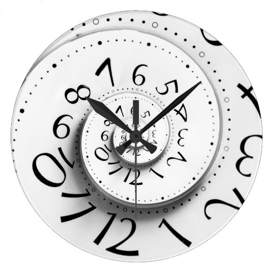 Fast Forward Time Spiral Clock | Zazzle.co.uk