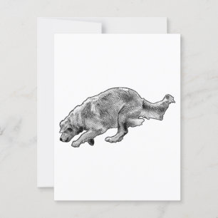Fast Hello in Fine Dots Postcard