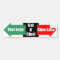 Fast Lane Slow Lane bumper sticker