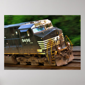 Fast Locomotive Poster