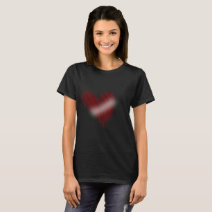Fast Love Dynamic Red Heart Women's T-Shirt 