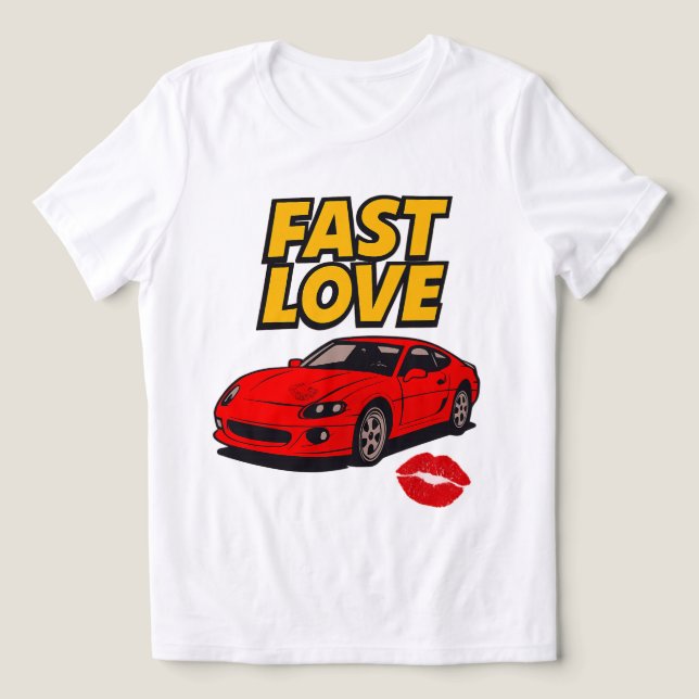 Fast Love Tri-Blend Shirt (Design Front)