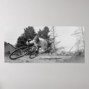fast old bike. poster