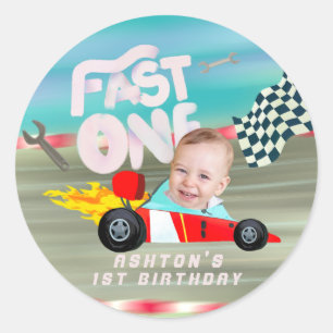 Fast one Classic Round Sticker