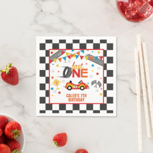Fast One First Birthday Napkin