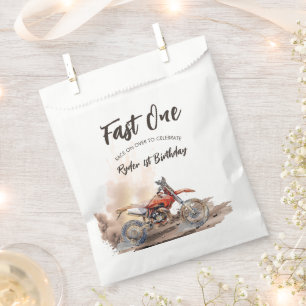 Fast One Little Racer First Birthday Favour Bags