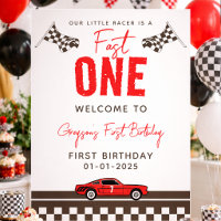 Fast One Race Car Boy 1st Birthday Party