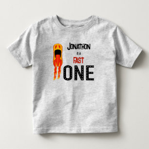 Fast ONE racecar first birthday party Toddler T-Shirt
