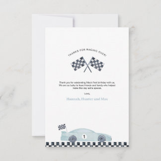 Fast One Thank You Card