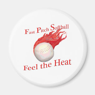 Fast Pitch Softball Feel the Heat Magnet