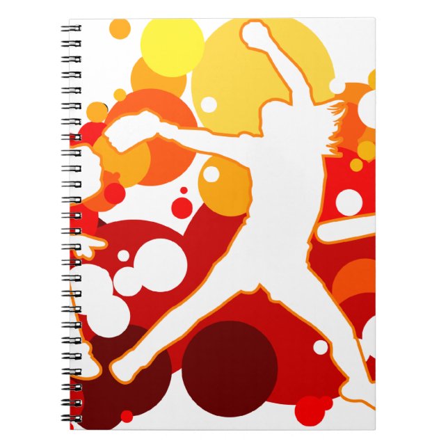 Fast Pitch Softball Players Notebook (Front)