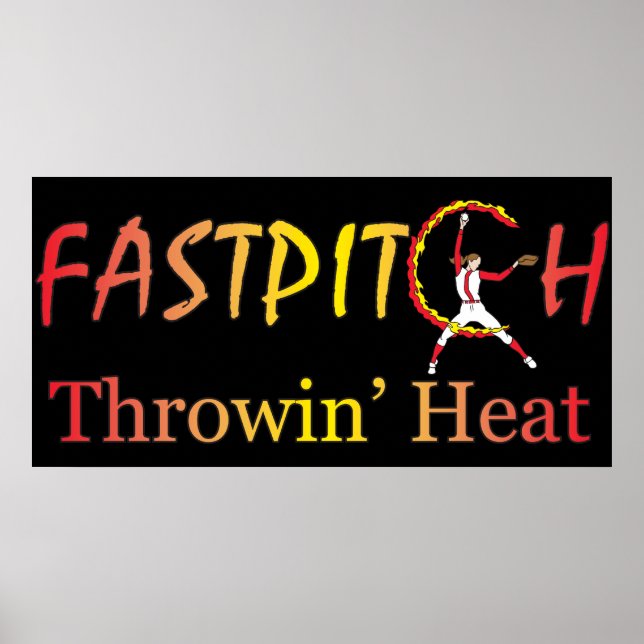 Fast Pitch Softball Version 1 Poster (Front)