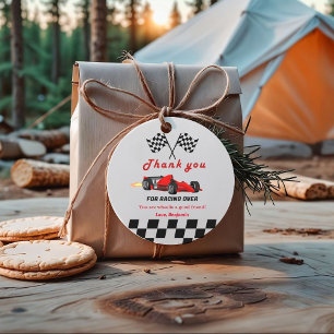  Fast  Race Car Boy Thank you Birthday Favour Tags