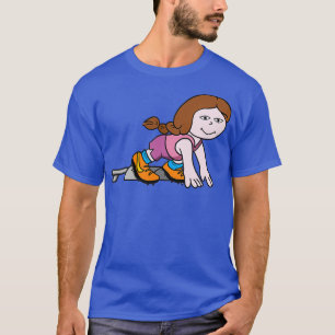 Fast Sprinter Track and Field Cute Girl T-Shirt