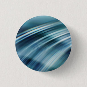 Fast Waves Texture: Stormy Blue Motion Trails 3 Cm Round Badge