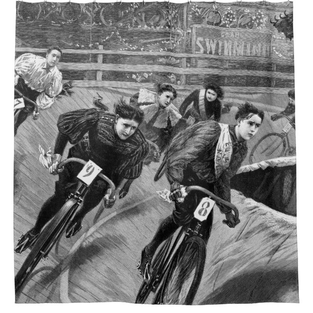 Fast Women Shower Curtain (Front)