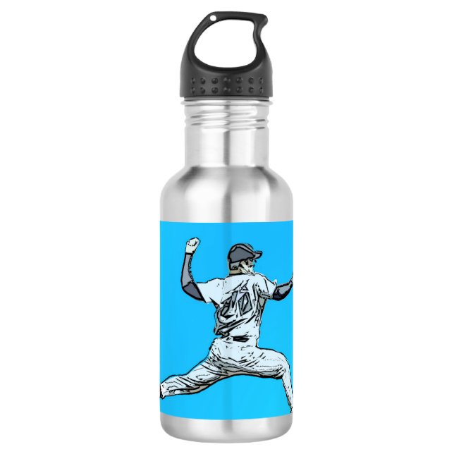 Fastball Baseball Pitcher   710 Ml Water Bottle (Front)