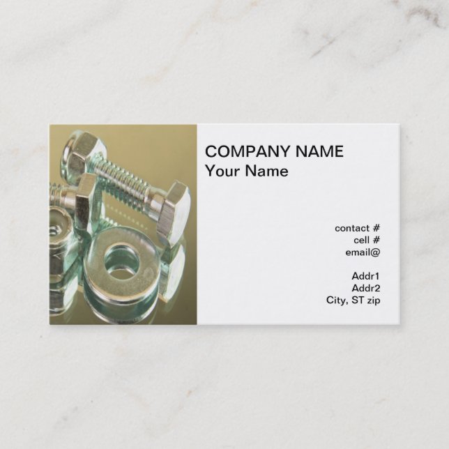 fasteners business card (Front)