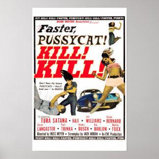 Faster, Pussycat! Kill! Kill! Vintage Movie Poster