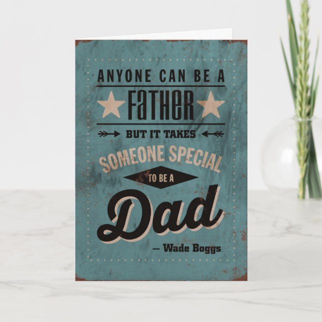 Faster's Day Card - Anyone Can Be A Father But... (Front)