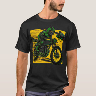 Fastest Motorcycle Cat Cicadas Feline Biker T-Shirt