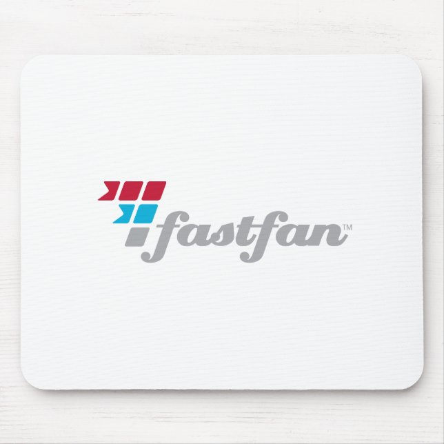 fastfan™ White Mousepad (Front)