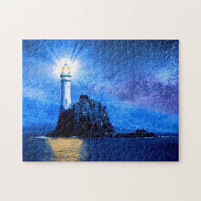 Fastnet Lighthouse - Irish Jigsaw Puzzle (Horizontal)