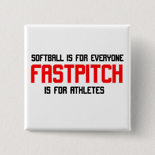 FastPitch 15 Cm Square Badge