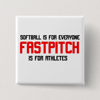 FastPitch 15 Cm Square Badge