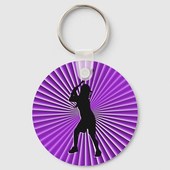 Fastpitch Softball Batter Keychain (Front)