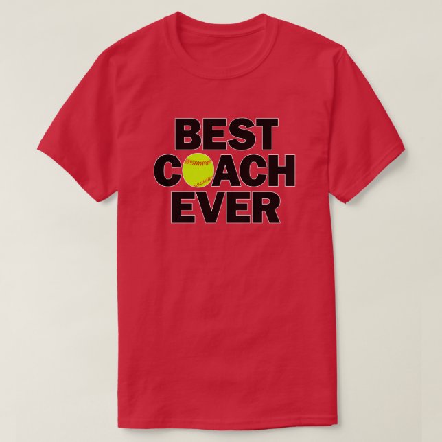 Fastpitch Softball Best Coach Ever Men's T-Shirt (Design Front)