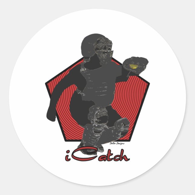 Fastpitch Softball Catcher Sticker (Front)