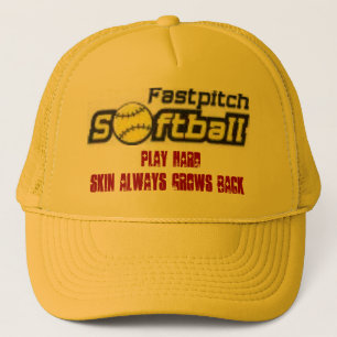 fastpitch-softball-clipart-11_small, Play Hard,... Trucker Hat