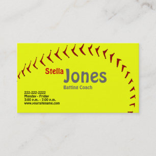 Fastpitch Softball Coach's Profile Cards