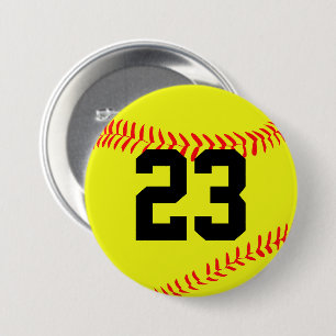 Fastpitch Softball Customisable Button Pin