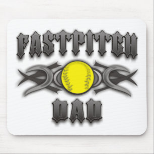 Fastpitch Softball Dad Tribal Mouse Mat