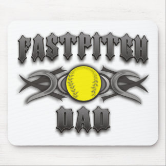 Fastpitch Softball Dad Tribal Mouse Mat