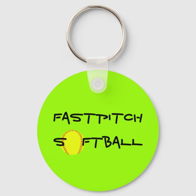 Fastpitch Softball Key Chain (Front)
