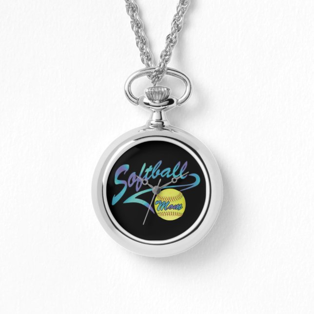 Fastpitch Softball Mum Athletic Tail Watch (Front)