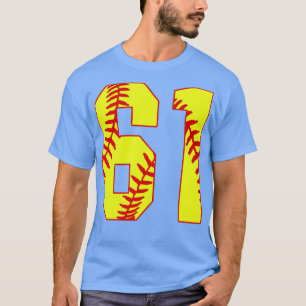 Fastpitch Softball Number 61 61 Softball Shirt Jer