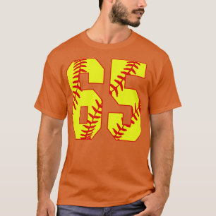 Fastpitch Softball Number 65 65 Softball Jersey U T-Shirt