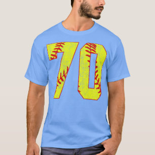 Fastpitch Softball Number 70 70 Softball Jersey U T-Shirt