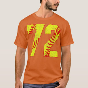 Fastpitch Softball Number 72 72 Softball  Jersey U T-Shirt
