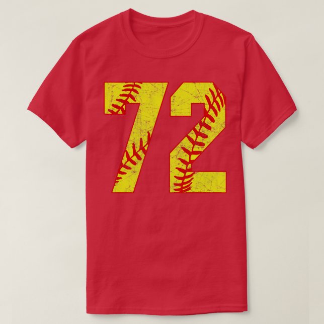 Fastpitch Softball Number 72 72 Softball Shirt Jer (Design Front)
