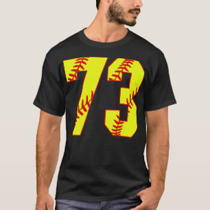 Fastpitch Softball Number 73 73 Softball  Jersey U T-Shirt