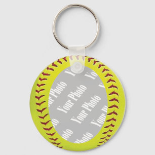 Fastpitch Softball Photo Template Key Ring