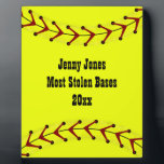 Fastpitch Softball Plaque<br><div class="desc">Customise this fastpitch softball placque to recognise or award a player or team for outstanding performance.</div>